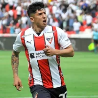 El emotivo festejo de Fernando Cornejo con Liga de Quito: “Se lo dedicó a mi papá”