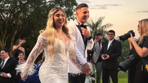 Guillermo Paiva se casó con su pareja paraguaya, Yenni Rivera.