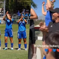 Un bullanguero más: Chupete Suazo vivió la final de sus hijas entre los hinchas de la U