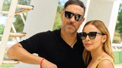 Claudio Bravo y su esposa Carla Pardo.