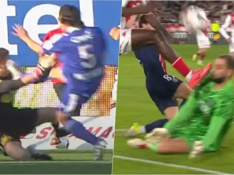 A lo Olivares: Donnarumma recibe tremenda patada