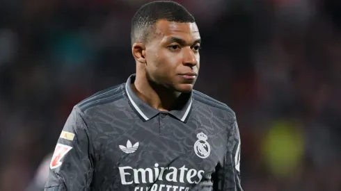 Kylian Mbappé jugando por el Real Madrid.