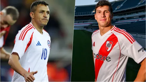 Alexis Sánchez celebró la llegada de Gonzalo Tapia a River Plate.