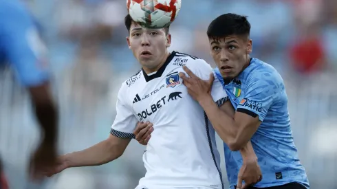 Futbol, O’Higgins vs Colo Colo.<br />
Fecha 2, campeonato Nacional 2024.<br />
El jugador de Colo Colo Leandro Hernandez, izquierda, disputa el balon contra Pedro Navarro de O’Higgins durante el partido de primera division realizado en el estadio El Teniente de Rancagua, Chile.<br />
25/01/2024<br />
Andres Pina/Photosport
Football, O’Higgins vs Colo Colo.<br />
2nd turn, 2024 National Championship.<br />
Colo Colo’s player Leandro Hernandez, left, vies for the ball against Pedro Navarro of O’Higgins during the first division match at the El Teniente stadium in Rancagua, Chile.<br />
25/01/2024<br />
Andres Pina/Photosport