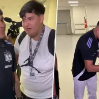 Claudio Aquino arribó al país para ser refuerzo de Colo Colo: caótica llegada al aeropuerto