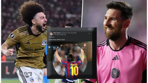 Maxi Falcón cuenta que tenía la foto de Messi en Facebook.