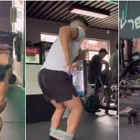 Víctor Felipe Méndez entrena intenso y con un guiño a Rocky mientras negocia con Colo Colo