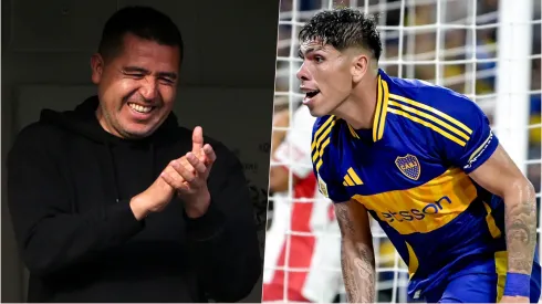 Riquelme felicitó a Carlos Palacios apenas terminó el partido