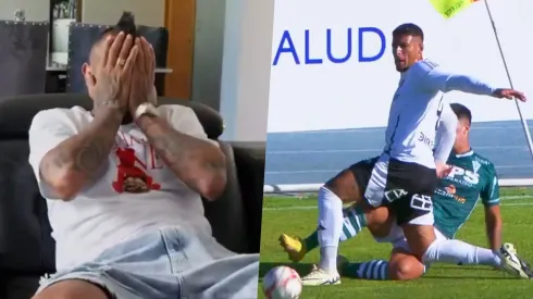 Vidal sufrió como un hincha más la derrota alba ante Wanderers.