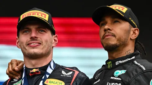 Max Verstappen y Lewis Hamilton