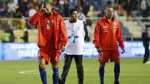 Arturo Vidal y Marcelo Díaz volvieron a compartir camarín en Juan Pinto Durán.