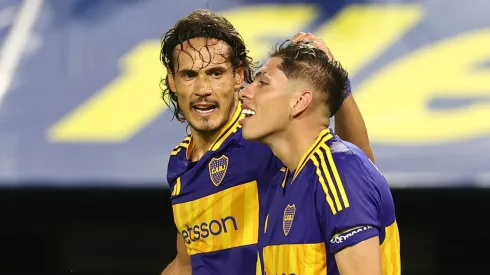 Carlos Palacios y Edinson Cavani, dos que no jugaron en la última victoria alba.