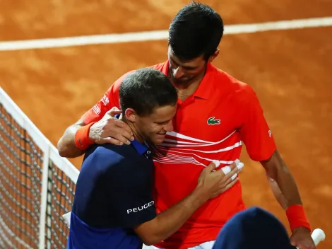 El emotivo mensaje de Djokovic a Schwartzman tras vencer a Jarry
