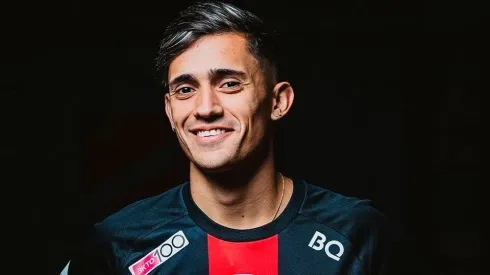 Pablo Solari con la camiseta de Spartak Moscú.