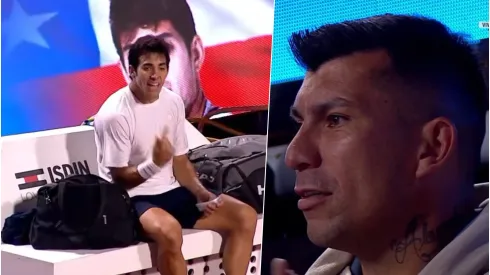 Gary Medel alentó a Garin en San Carlos de Apoquindo.