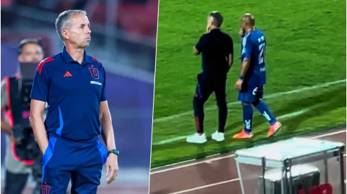 Marcelo Díaz tuvo una charla con Álvarez cuando ya había dejado la cancha en la U.