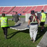 Los detalles de la cancha del Estadio Nacional tras el retiro del escenario de Shakira