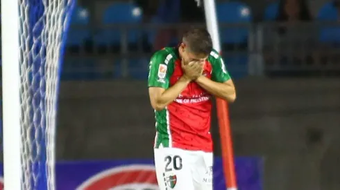 Gonzalo Tapia se emocionó mucho con su gol ante Deportes Iquique.