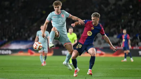 Pablo Barrios y Dani Olmo en el último partidazo protagonizado por Barcelona y Atlético de Madrid.