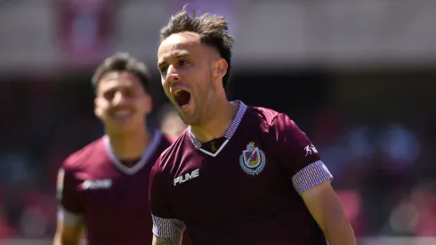 Sebastián Gallegos festejó así su golazo espectacular ante La Calera.