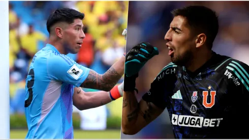 Brayan Cortés y Gabriel Castellón luchan por el arco de la selección chilena.