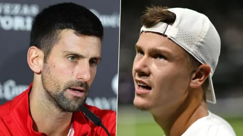 Novak Djokovic y Holger Rune