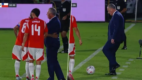 Arturo Vidal y Gustavo Alfaro protagonizaron un momentazo en el empate parcial de Chile y Paraguay en Asunción