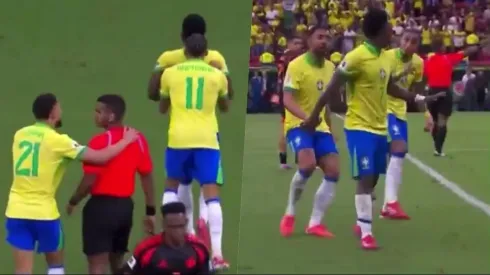 Vinicius Junior hizo de las suyas en partido de Brasil.