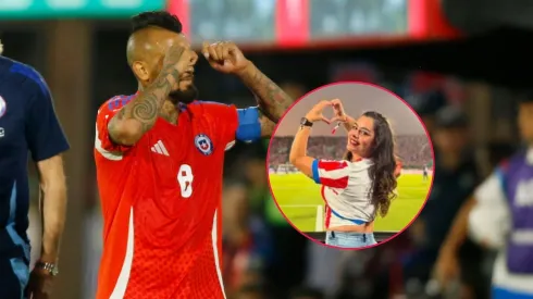 Arturo Vidal y Larissa Riquelme