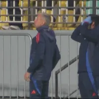 La eufórica celebración de Gustavo Álvarez al gol de U. de Chile a Everton que nunca fue