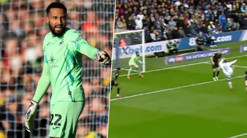 Lawrence Vigouroux le dio una mano a Ben Brereton en la segunda división inglesa.