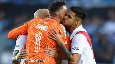 Franco Armani celebró los méritos de Paulo Díaz en el gol de River.