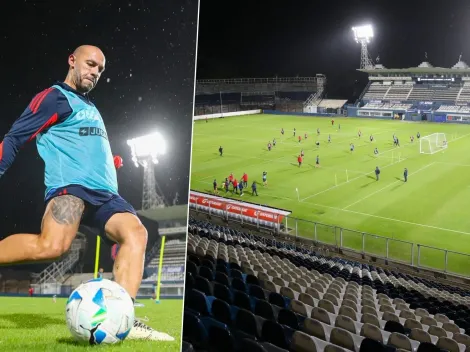 Fotos: así fue el último entrenamiento de la U en Argentina