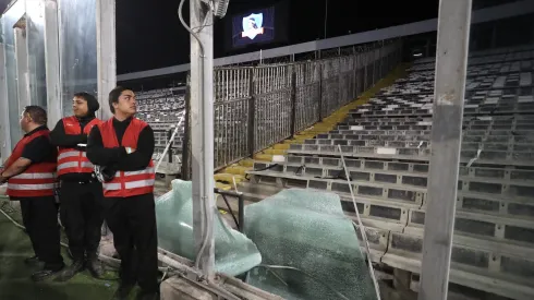 Graves incidentes en el estadio Monumental.