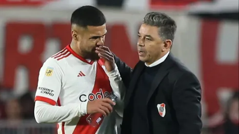 Paulo Díaz y Marcelo Gallardo no la pasan bien en River Plate.