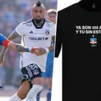 “Sin estadio”: Colo Colo celebra el centenario con polémica camiseta contra la U