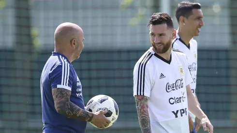 Messi no se olvida de Sampaoli