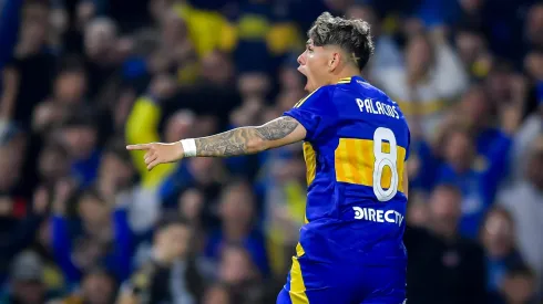 Carlos Palacios celebrando en Boca Juniors.