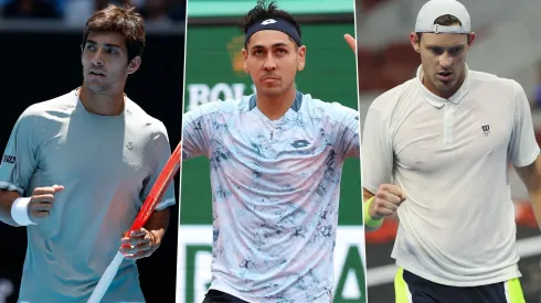 Cristian Garin, Alejandro Tabilo y Nicolás Jarry.