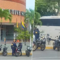 El fuerte resguardo policial en el hotel de U de Chile en Venezuela por Copa Libertadores