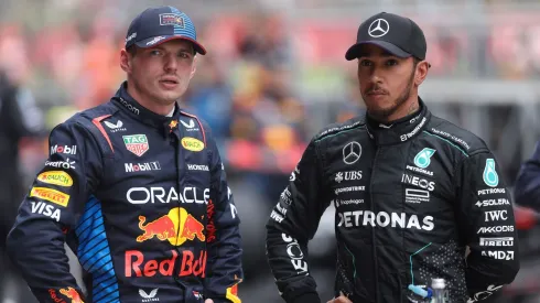 Max Verstappen y Lewis Hamilton.
