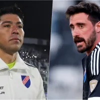 Fernando de Paul le pasa por encima a Brayan Cortés en el arco de Colo Colo en 2025