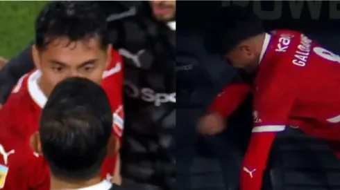 Luciano Cabral y Pablo Galdames tuvieron una jornada muy frustrante.