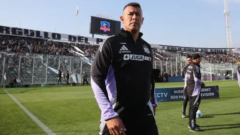 Jorge Almirón durante el partido ante Coquimbo.