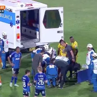 Luciano Pons asusta a todos: sufrió fuerte golpe y fue trasladado a un hospital en pleno partido