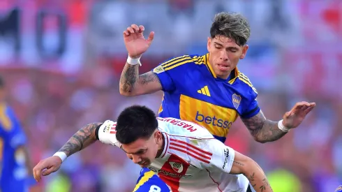 Palacios jugó los 90' en la derrota de Boca ante River Plate.