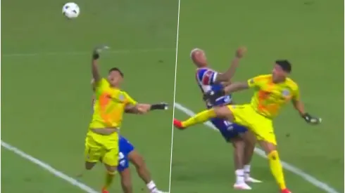 Brayan Cortés tuvo una noche para el olvido en Copa Libertadores.