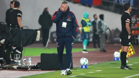 Gustavo Álvarez estaba molesto tras la derrota de la U con Estudiantes.