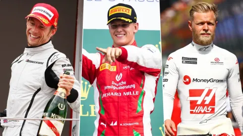 Jenson Button, Mick Schumacher y Kevin Magnussen.