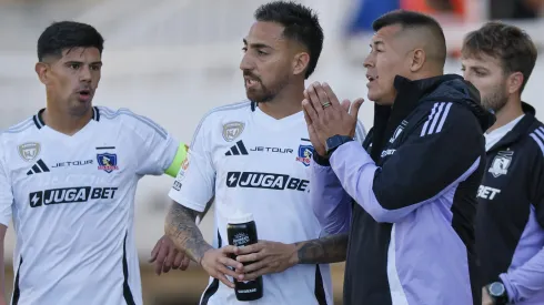 Jorge Almirón protagoniza un tenso momento.